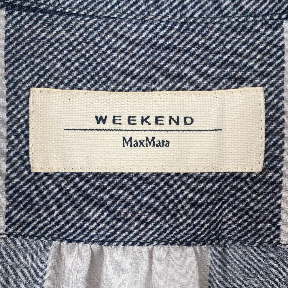 Weekend Max Mara Black and White Checkered Blouse - Picture 2 of 8